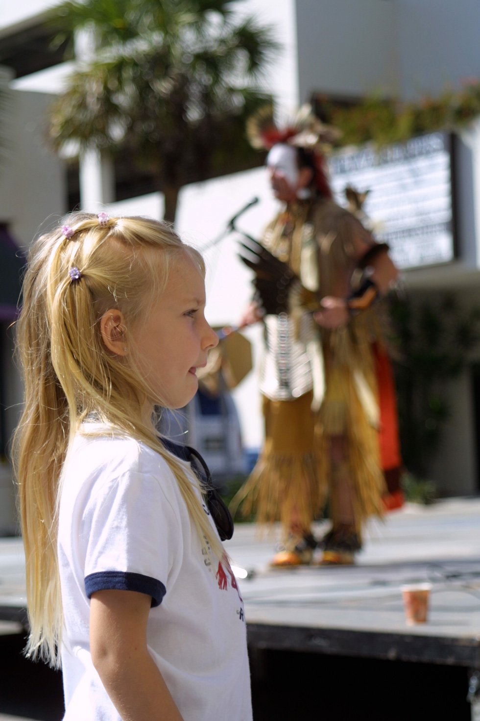 young think gypsy at a indian pow wow